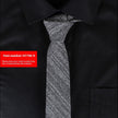 Men's Slim 6cm Cotton Necktie – Solid Color Arrow Tie for Business & Formal Wear | Canada & USA