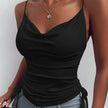 Spaghetti Strap Tops V-neck Camisole top Women Summer top