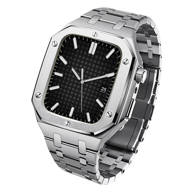 Premium Watch Strap & Protective Case – Modified Steel Strap Watch Accessory Kit