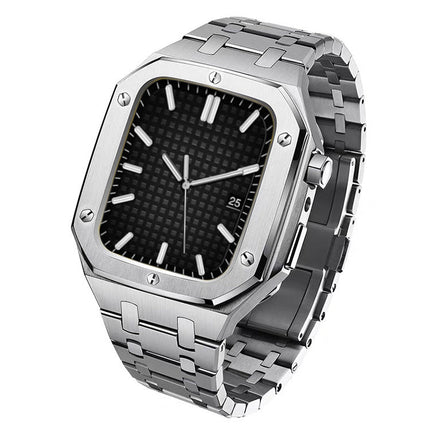 Premium Watch Strap & Protective Case – Modified Steel Strap Watch Accessory Kit