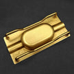 Metal Gold and Silver 2 slot Cigar Ashtray