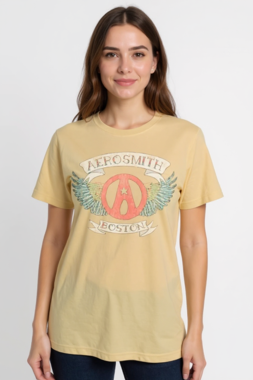 Aerosmith Boston T-Shirt (Yellow)