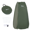 Outsunny Portable Pop Up Camping Shower Tent Dressing Changing Privacy Shelter Green