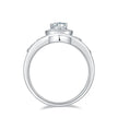 1 Carat Moissanite 925 Sterling Silver Ring
