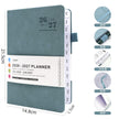 2026–2027 Weekly Monthly Planner Notebook – A5 Faux Leather Cover, 100gsm, Sewn Binding (7 Colours)