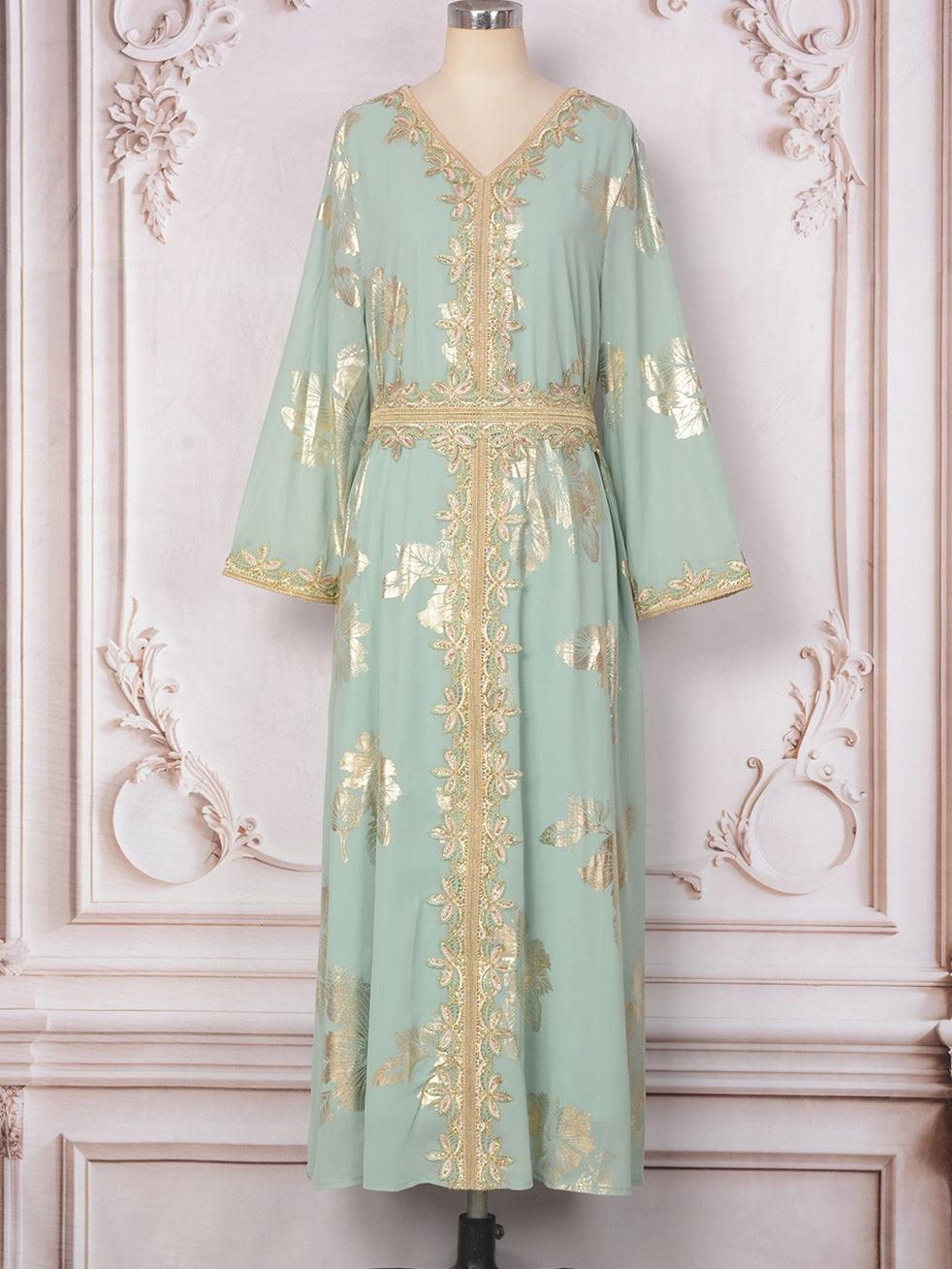 Bronzing Arabian Tourist Dress