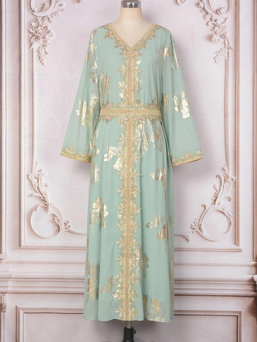 Bronzing Arabian Tourist Dress