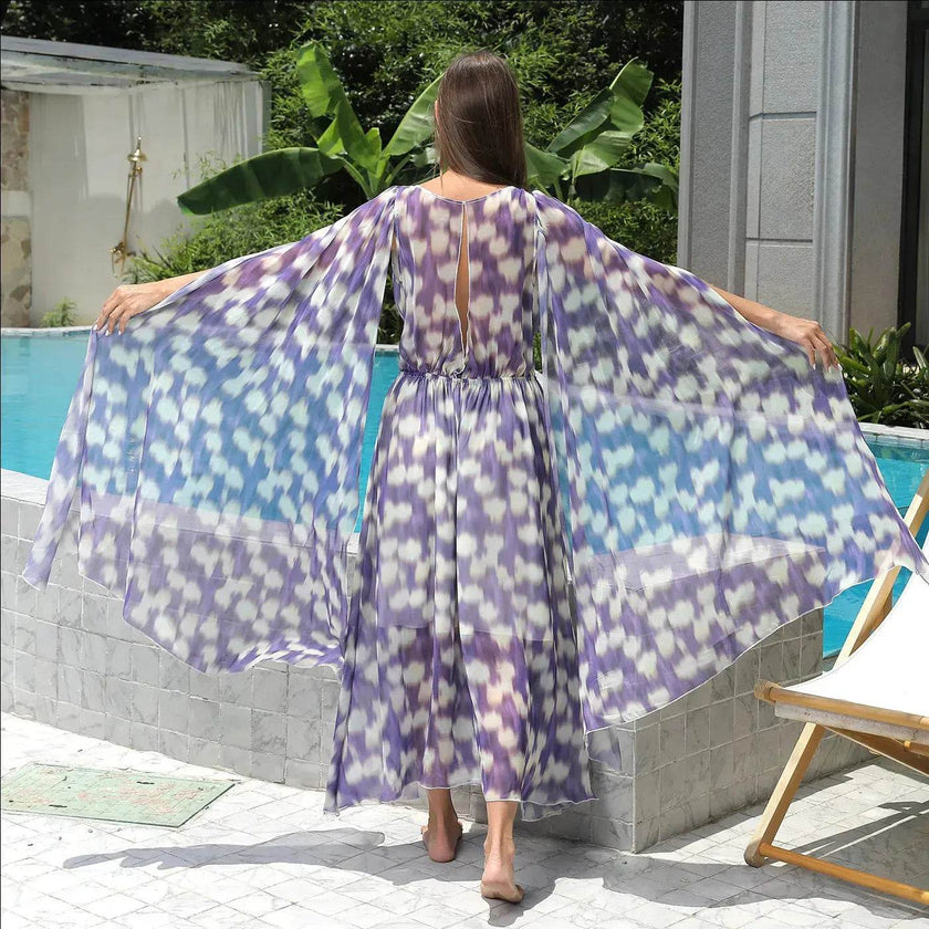 Casual New Floral Chiffon Long Dress