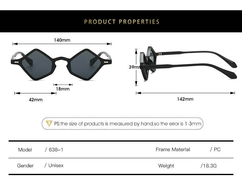 Women's Triangle Sunglasses – UV400 Geometric Frame in 8 Colours