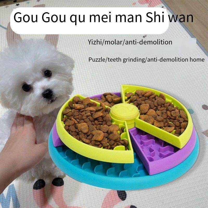 3 Layer Pet Dog Slow Feeder Bowl Anti Choking Puzzle feeder for Dog
