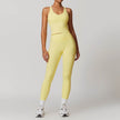 2pcs Nude feel short sleeve Workout Clothes for women Yoga Gym Clothes set