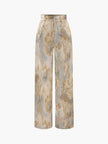 Casual Summer New High Waist Retro Printed Trousers
