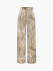 Casual Summer New High Waist Retro Printed Trousers