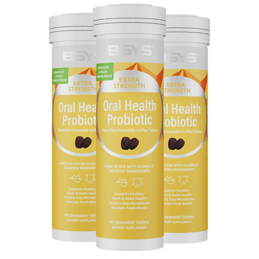 BSYS Coffee Lovers Meet Your New Obsession Oral Probiotic Chews That TASTE LIKE COFFEE  High-quality Supplements For Your Mouth No Gross Aftertaste, Just That Rich, Roasty Vibe. Game Changer