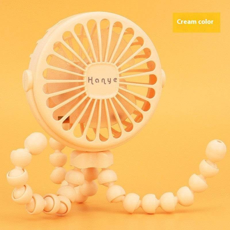 USB Powered summer heat Handheld fan with stand and Night light
