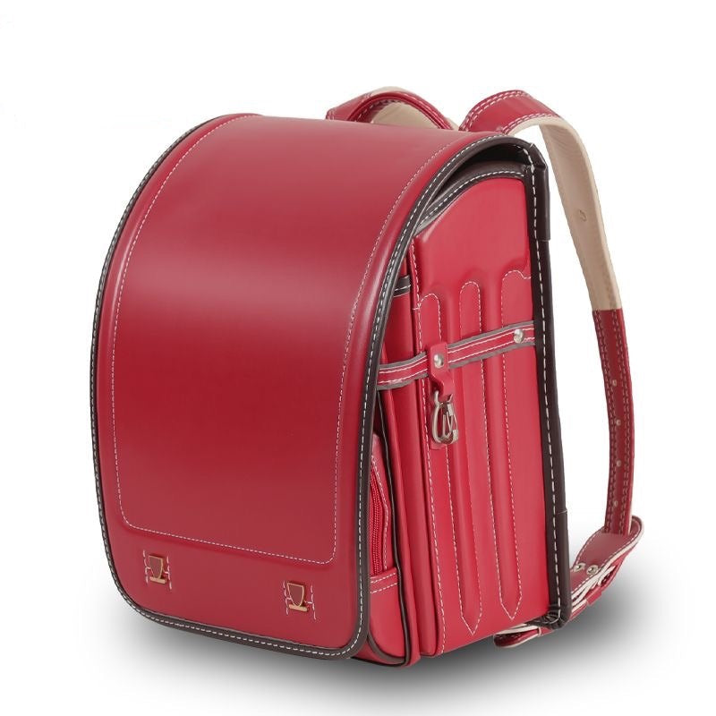 Kids' GPS Positioning Ergonomic School Backpack – Spine Protection, Waterproof PU, Grades 1–6