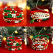 Christmas Polymer Clay Color Bracelet set  Xmas gift idea