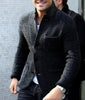 Long Sleeve Thick Cardigan Slim Fit Warm Stand Collar Casual Bottoming Shirt