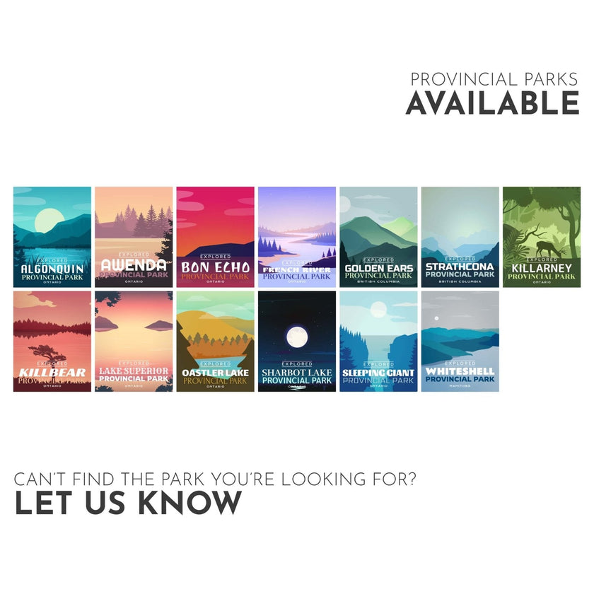 Fairbank Provincial Park 'Explored' Poster, Canada Parks