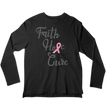 Faith Hope Cure Breast Cancer Rhinestone Shirt – Pink Ribbon Sparkle Bling Tee | Blingdazzel