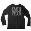 Faith Over Fear Rhinestone Shirt – Inspirational Sparkle Bling Tee | Blingdazzel