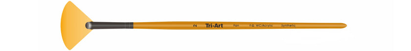 Tri-Art Artist Brushes - Short Synthetic - WC/Acryl - Fan - 2