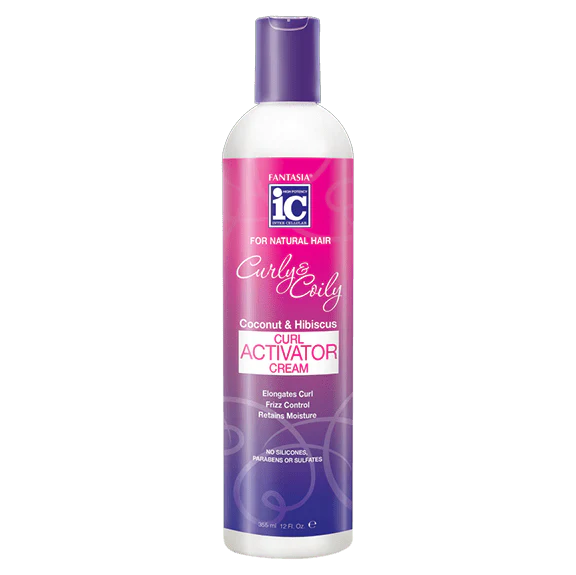 FANTASIA IC CURLY & COILY CURL ACTIVATOR CREAM 12.5OZ