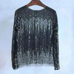 Fashion Bottoming Sequined  evening Top blouse  For Women