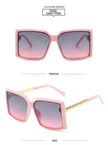 Fashion Box Simple Catwalk Light Luxury Sunglasses