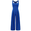 Fashion Casual Knitted Sling Wide-leg Jumpsuit