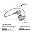 Fashion Jewelry 18K Gold Stainless Steel Irregular Drop-shaped Bracelet for Women Wedding Bracelet
