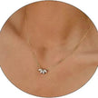 Fashion Jewelry Minimalist Shining Flower Petal Necklace For Women Girls Lotus Flower Pendant Necklace Female Party Anniversary Jewelry Gift