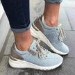 Women's Lace-Up Sneakers – Thick Sole Sport Shoes