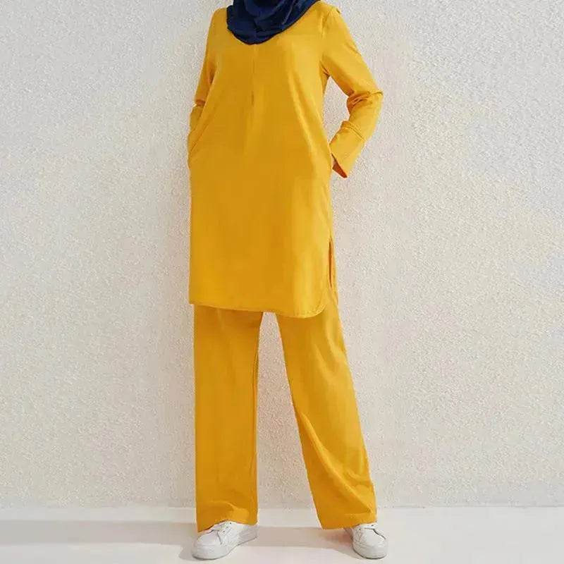 Fashion Large Size Middle East Two-piece Casual Outfit set