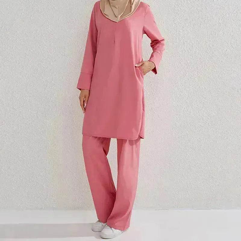 Fashion Large Size Middle East Two-piece Casual Outfit set
