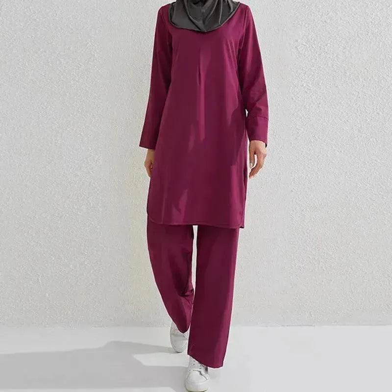 Fashion Large Size Middle East Two-piece Casual Outfit set