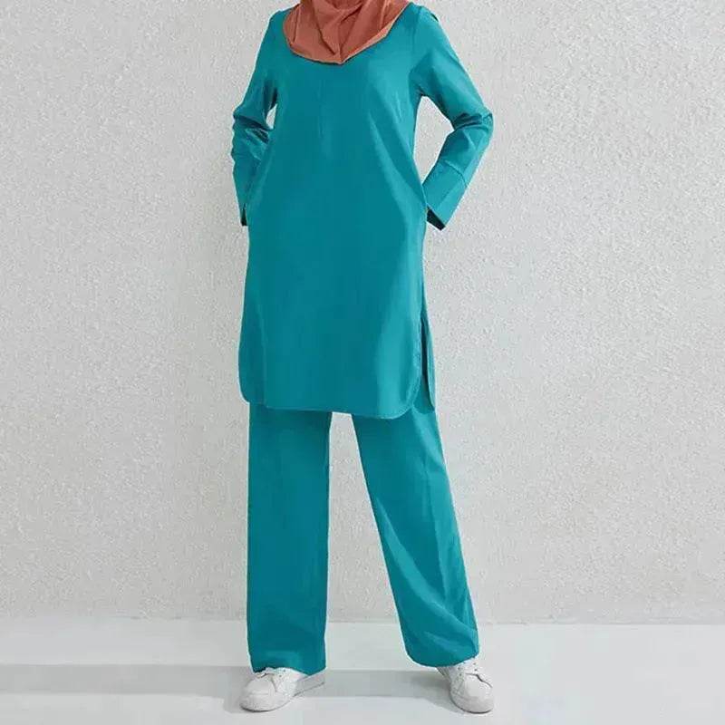 Fashion Large Size Middle East Two-piece Casual Outfit set
