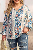 Fashion Loose Printed Long-sleeved Top Women