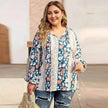 Fashion Loose Printed Long-sleeved Top Women