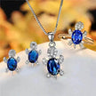 Rhinestone Turtle Pendant Necklace Set – Zircon Crystal Animal Jewellery for Women & Girls | 16 Colours