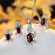 Rhinestone Turtle Pendant Necklace Set – Zircon Crystal Animal Jewellery for Women & Girls | 16 Colours