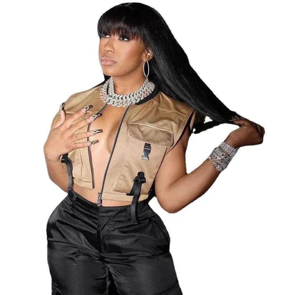 Fashion Trend Women Workwear Vest Top