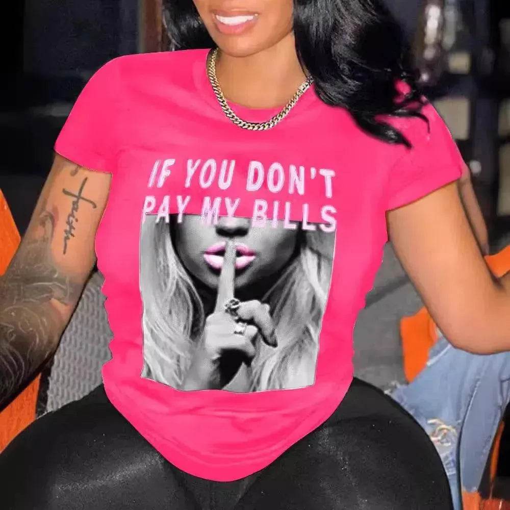 Fashion Women's Wear Printed Short Sleeve