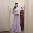 Fashionable and Exquisite Abaya maxi Dress for Exquisite Arab Dubai Turkey Middle Eastern Women.