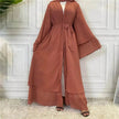 Fashionable Arab  Cardigan Chiffon Robe