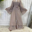 Fashionable Arab  Cardigan Chiffon Robe