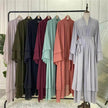 Fashionable Arab  Cardigan Chiffon Robe