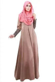 Fashionable Middle East Cuff Stitching Sequined Long Skirt Abaya Dress