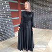 Fashionable Plain Swing Abaya Dress for Beautiful Arab Dubai Turkey Middle Eastern Women