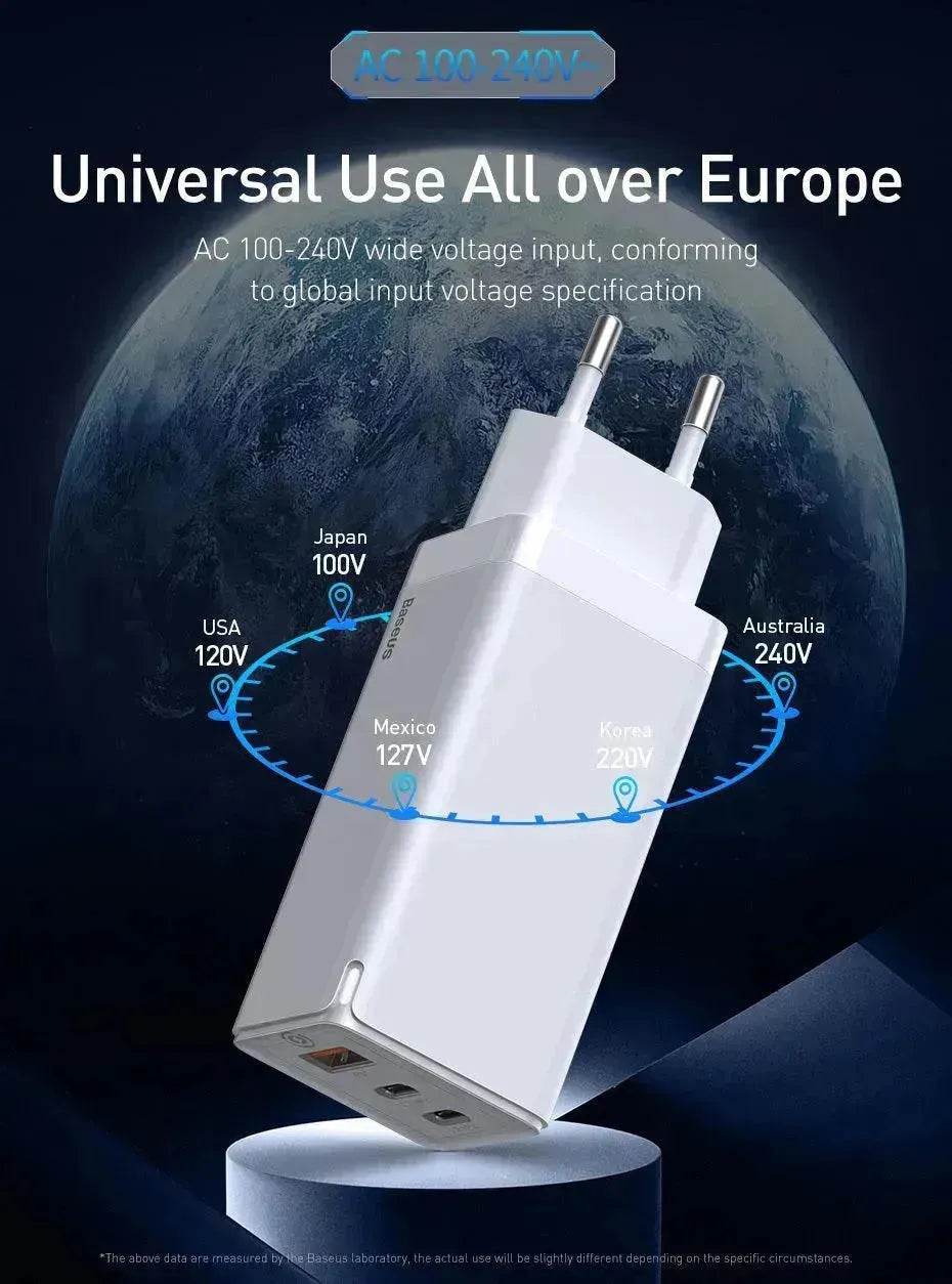 Fast mobile phone charger With USB and Type C port